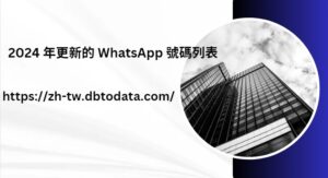 2024 年更新的 WhatsApp 號碼列表